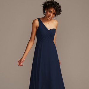 David’s Bridal One-Shoulder dress style F20062  (No longer available at David's)